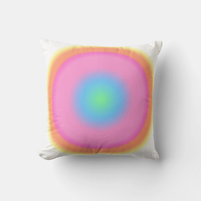 Positieve trillingen - kleurrijke gradiënt kussen (Voorkant)