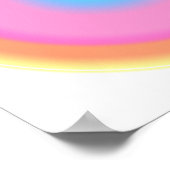 Positieve trillingen - kleurrijke gradiënt poster (Hoek)