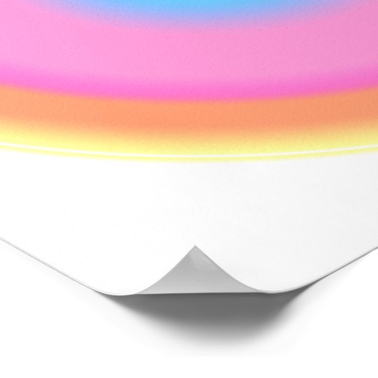 Positieve trillingen - kleurrijke gradiënt poster (Hoek)