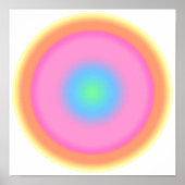 Positieve trillingen - kleurrijke gradiënt poster (Voorkant)