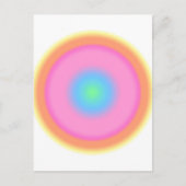 Positieve trillingen - kleurrijke radiale gradiënt briefkaart (Voorkant)