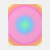 Positieve trillingen - kleurrijke radiale gradiënt fleece deken (Voorkant)