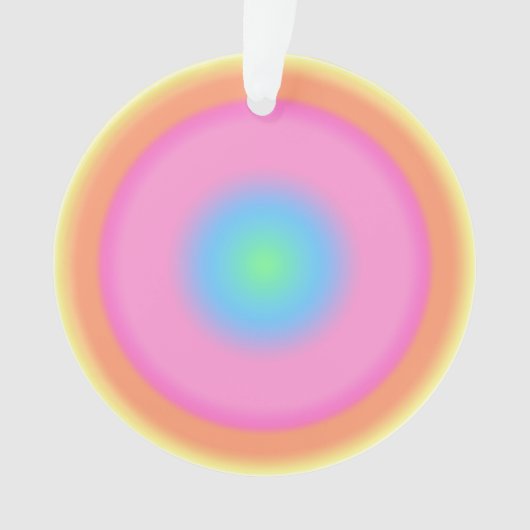 Positieve trillingen - kleurrijke radiale gradiënt ornament (voorkant)