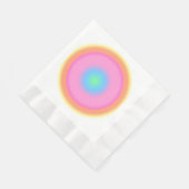 Positieve trillingen - kleurrijke radiale gradiënt servet (Hoek)