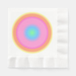Positieve trillingen - kleurrijke radiale gradiënt servet