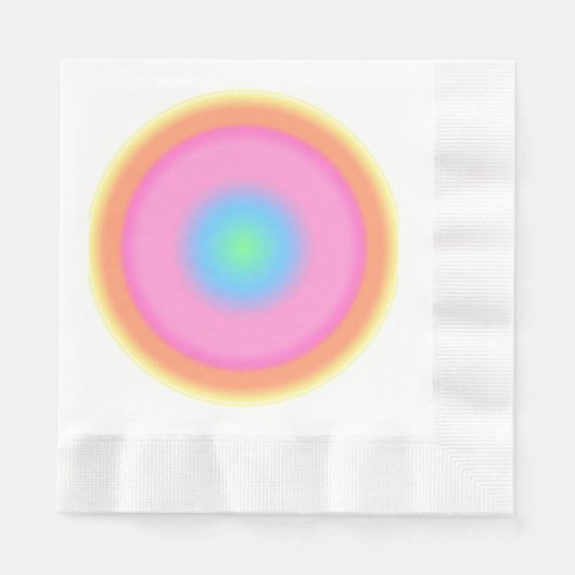 Positieve trillingen - kleurrijke radiale gradiënt servet (Voorkant)
