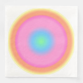 Positieve trillingen - kleurrijke radiale gradiënt servet