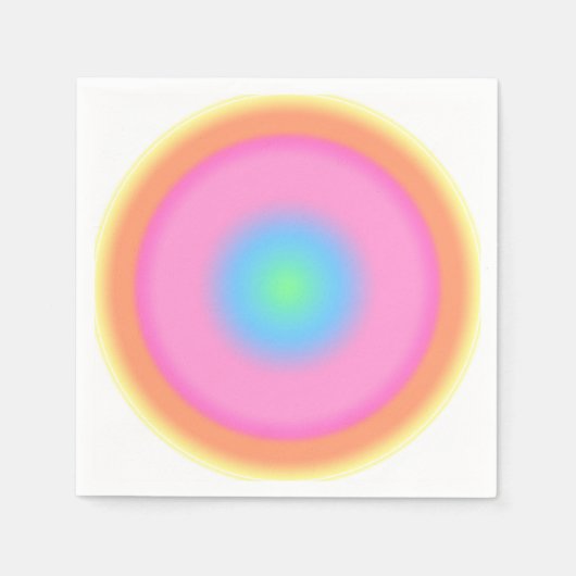 Positieve trillingen - kleurrijke radiale gradiënt servet (Voorkant)
