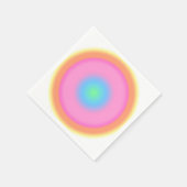 Positieve trillingen - kleurrijke radiale gradiënt servet (Hoek)