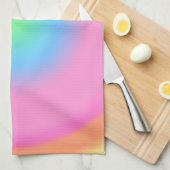 Positieve trillingen - kleurrijke radiale gradiënt theedoek (Quarter Fold)