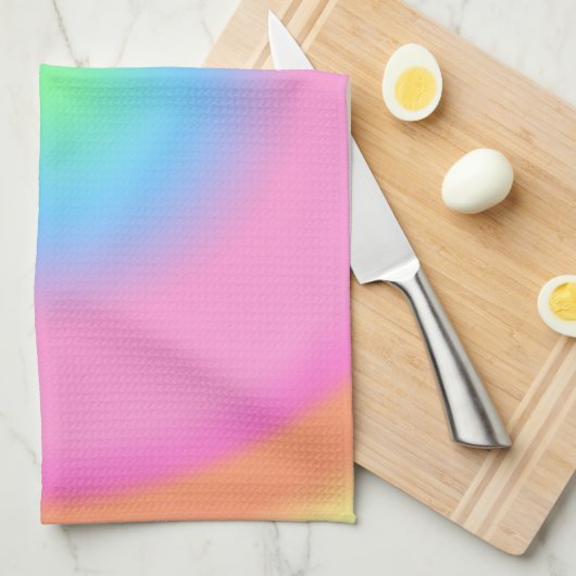 Positieve trillingen - kleurrijke radiale gradiënt theedoek (Quarter Fold)