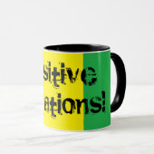 Positieve trillingen! Mok Ontwerprotatie (Voorkant rechts)