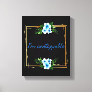 positieve uitingen voor succes canvas afdruk