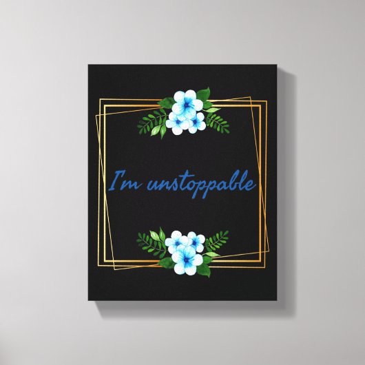 positieve uitingen voor succes canvas afdruk (Voorkant)