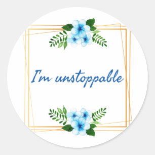 positieve uitingen voor succes ronde sticker