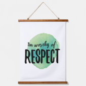 positieve uitingen voor zelfliefde hangend wandkleed (Voorkant)