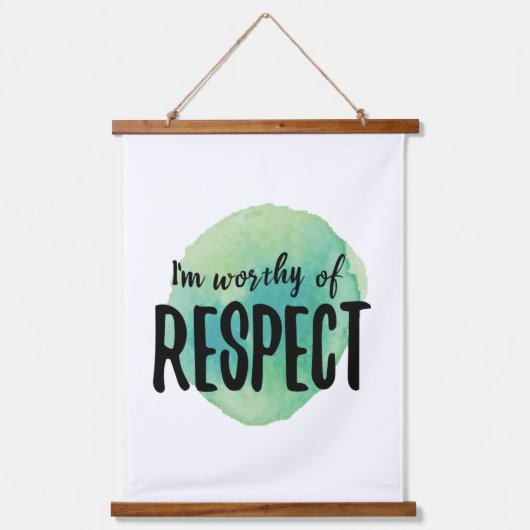 positieve uitingen voor zelfliefde hangend wandkleed (Voorkant)