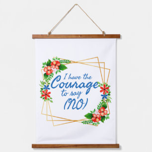 positieve verklaringen voor angst en zelfliefde hangend wandkleed