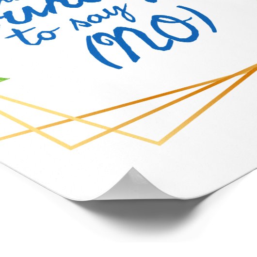 positieve verklaringen voor angst en zelfliefde poster (Hoek)