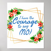 positieve verklaringen voor angst en zelfliefde poster (Voorkant)