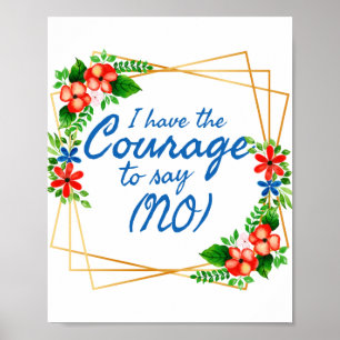 positieve verklaringen voor angst en zelfliefde poster