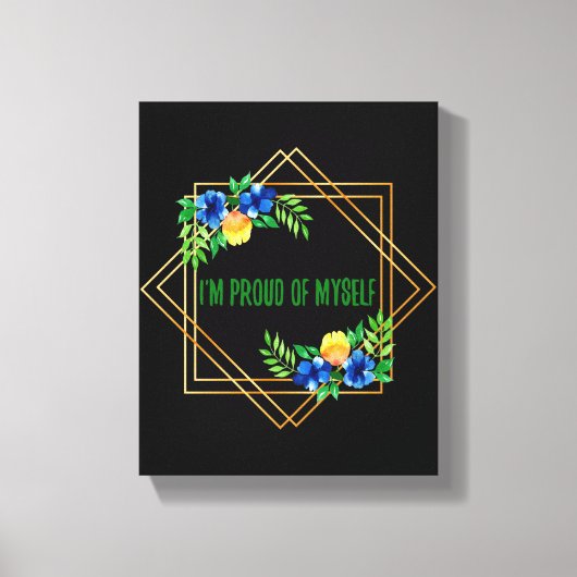 positieve verklaringen voor de ochtend canvas afdruk (Voorkant)