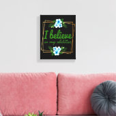 positieve verklaringen voor harde werknemers canvas afdruk (Insitu (Woonkamer))