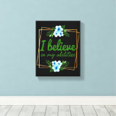 positieve verklaringen voor harde werknemers canvas afdruk (Insitu (Houten vloer))