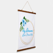 positieve verklaringen voor levensacceptatie hangend wandkleed (Gebogen)