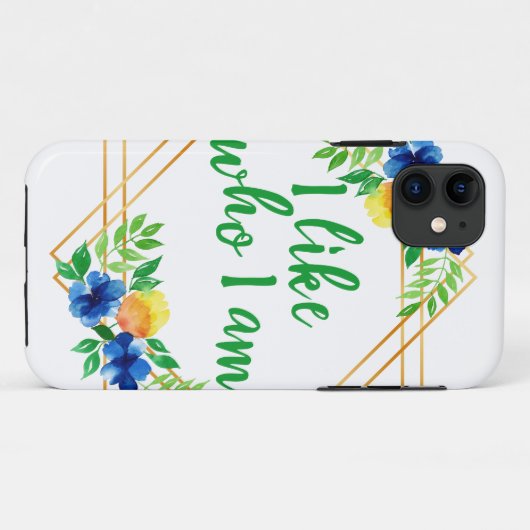 positieve verklaringen voor succes en zelfliefde Case-Mate iPhone case (Achterkant (horizontaal))