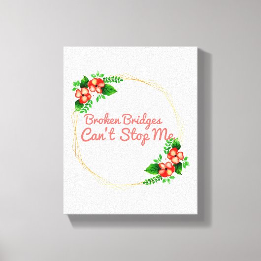 positieve verklaringen voor succes en zelfzorg canvas afdruk (Voorkant)