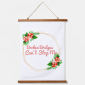 positieve verklaringen voor succes en zelfzorg hangend wandkleed (Voorkant)