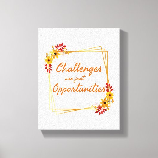 positieve verklaringen voor vrouwen op het werk canvas afdruk (Voorkant)