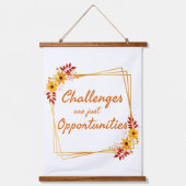 positieve verklaringen voor vrouwen op het werk hangend wandkleed (Voorkant)