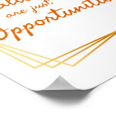 positieve verklaringen voor vrouwen op het werk poster (Hoek)