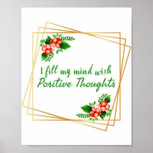 positieve verklaringen voor zelfliefde en succes poster