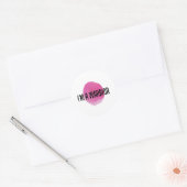 positieve verklaringen voor zelfliefde ronde sticker (Envelop)