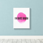 positieve verklaringen voor zelfzorg canvas afdruk (Insitu (Houten vloer))