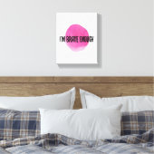 positieve verklaringen voor zelfzorg canvas afdruk (Insitu (Slaapkamer))