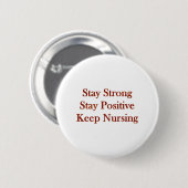 Positieve verpleegster ronde button 5,7 cm (Voorkant /achterkant)