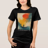 Positieve Vibe Graphic Print Vrouwen T-shirt (Voorkant)