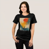 Positieve Vibe Graphic Print Vrouwen T-shirt (Voorkant volledig)