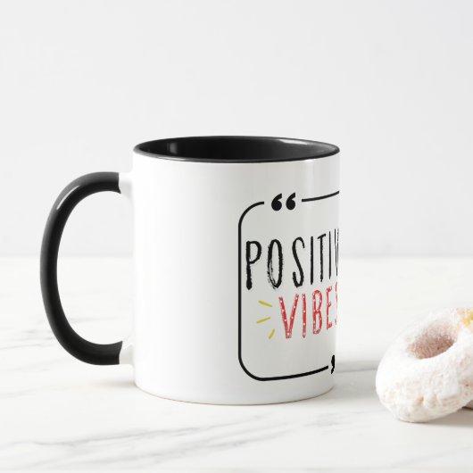 Positieve Vibe Mok (Met donut)