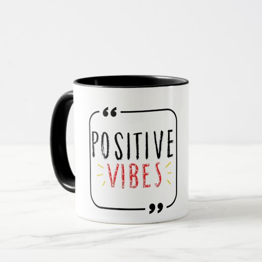 Positieve Vibe Mok (Voorkant links)