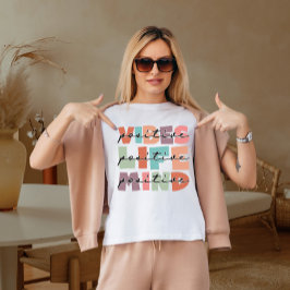 Positieve vibe positief leven t-shirt