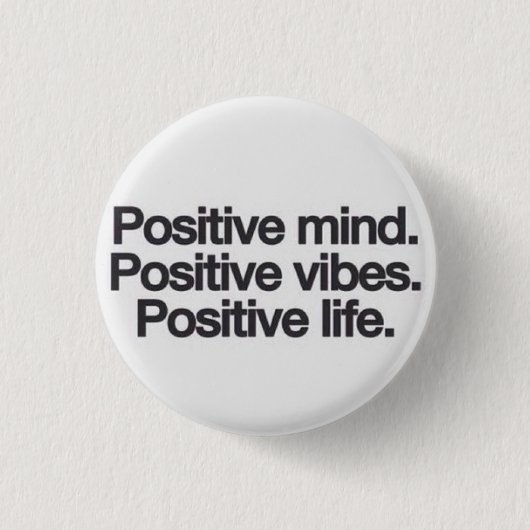 positieve vibe-toets ronde button 3,2 cm (Voorkant)