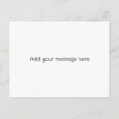 Positieve vibes-aanmoediging voeg foto-oranje toe briefkaart (Achterkant)