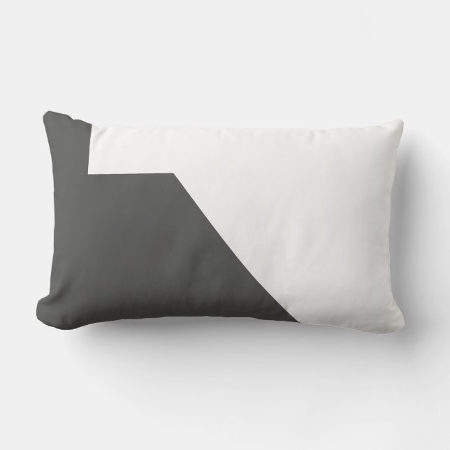 Positieve Vibes Abstract Art Grey Cushion Pillow Kussen (Voorkant)