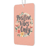 Positieve vibes alleen bloemenkrans ontwerp luchtverfrisser (Links)