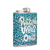 Positieve vibes alleen groene geometrische boho heupfles (Rechts)